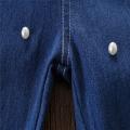 Toddler Kids Baby Girls Outfits Solid T-shirt Tops+Pearl Denim Pants Jeans Set. 