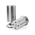 4pcs/set Height Adjustable Furniture Legs Feet Silver Stainless Steel Table Bed Sofa Level Feet Cabinet Legs,Hight-3"&4".