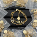 Di Home CD Pearl Star Bracelet Women's D Home High Edition Diamond Butterfly Enamel Bracelet Vintage Pig Nose Bracelet. 