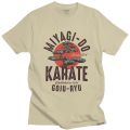 Vintage Miyagi Do Inspired Karate Kid T Shirt Men Cotton Cobra Kai Tshirt Japanese Kung Fu Tee Tops Short Sleeve Fashion T-shirt.