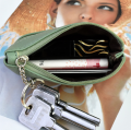 Double PU Leather Coin Purse Fashion Card Holder Women Mini Wallet PU Leather Coin Purse Multifunctional Wallet.