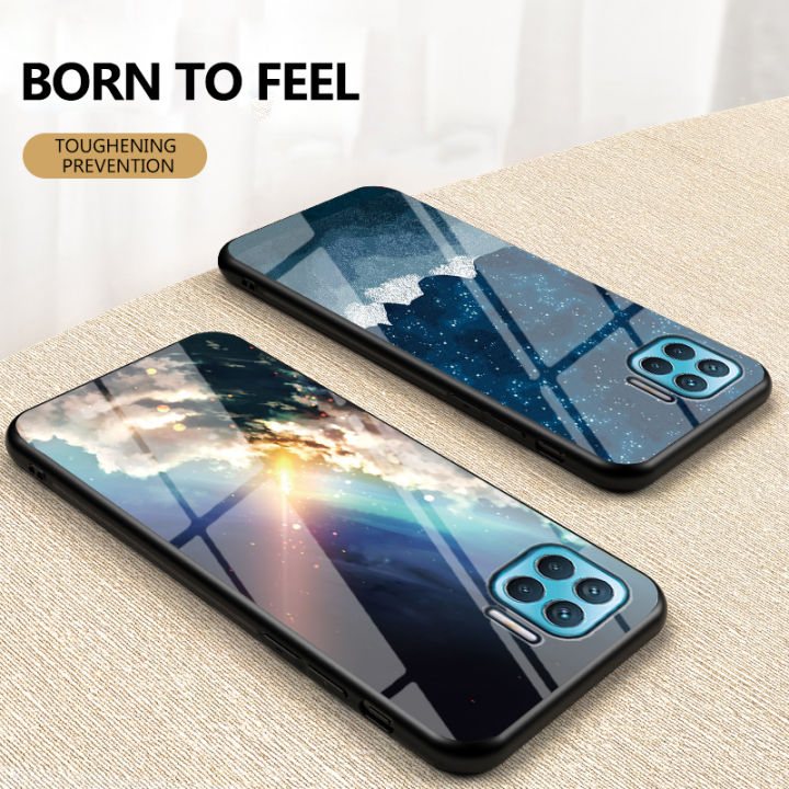 Back%20Cover%20For%20OPPO%20F17%20Case%20Moon%20and%20Star%20Tempered%20Glass%20Protector%20Protection%20Cover%20for%20OPPO%20F17%20Phone%20cases%20-%20Image%203