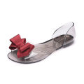 Summer sandals, women's shoes, sandals, women's summer net red, flat jelly shoes, fish mouth shoes, beach women's bows, fashion women's shoes. 
