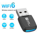 WIFI6 USB Adapter 286Mbps Network Card 2.4GHz Mini Wireless Dongle Receiver For PC/Laptop For Win7/10/11 Driver Free. 