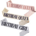 Birthday Queen/Girl Satin Sash 21 Birthday Sash Party Supplies Eatop.