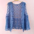 Knitted Hollow Vest Retro Knitted Crochet Sleeveless Women's Summer Vest Stylish Open Stitch Cardigan for Daily Outwear Loose.