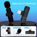 K9 Wireless Dual Microphone Professional Lapel Lavalier Microphone Remove Noise For Typ C.