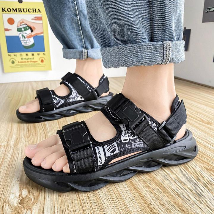 IELGY Men's Fashion Casual Open Toe Breathable Velcro Sandals