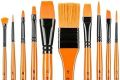 Giorgione Water Color Paint Brushes with wallet.