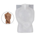 3D Human Body Art Model Silicone Resin Casting Mould 6.2x4x9.7cm. 