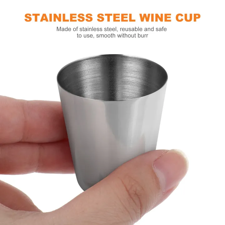 Shot%20Cups%20Stainless%20Steel%20Glasses%20Glass%20Metaldrinking%20Cup%20Silver%20Bulkcamping%20Aluminum%20Small%20Home%20Portable%2030Ml%20Espresso%20-%20Image%207