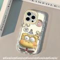 Cute Spongebob Cartoon Patrick Star Bracelet Case For Samsung A12 A15 A05 A05s A14 A13 A55 A02s A24 A10s A34 A03s A35 A25 A03 A51 A34 M12 A54 M01S Luxury Mirror Make Up Soft Case.