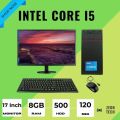 Full New Desktop 2025 with Intel Core i5 Processor, 8GB RAM 120GB SSD OR 500GB HDD 19Inch monitor and 2GB Built Graphics Gaming PC. 