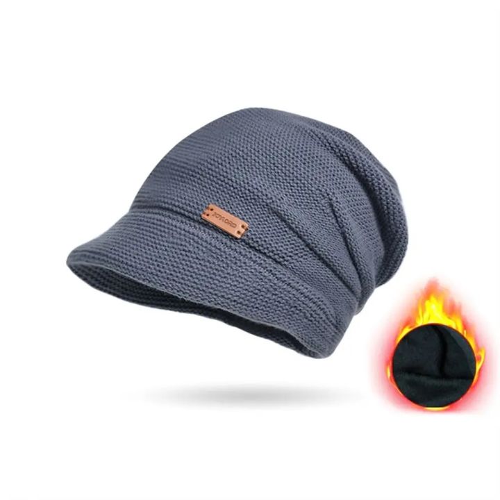 Autumn%20Winter%20Soft%20Plush%20Knitted%20Hat%20Women%20Girl%20Warm%20Thickened%20Fleece%20Lined%20Beanies%20Short%20Brim%20Casual%20Outdoor%20Windproof%20Bonnet%20-%20Image%206