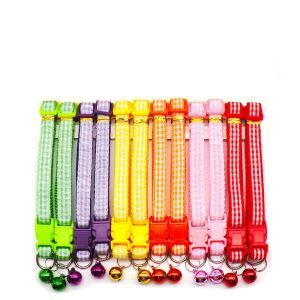 Adjustable Reflective Pet Collar Safety Release Buckle with Bell