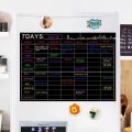 Magnetic Dry Erase Calendar Set 16X12 Inch Whiteboard Weekly Planner Organizer A3 White Board for Refrigerator Fridge Kitchen Home.