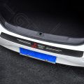 GTIOATO Car Carbon Fiber Rear Bumper Anti-Stepping Protector Sticker Auto Trunk Sticker For Mitsubishi Xpander Mirage Strada Montero Sport Pajero L300.