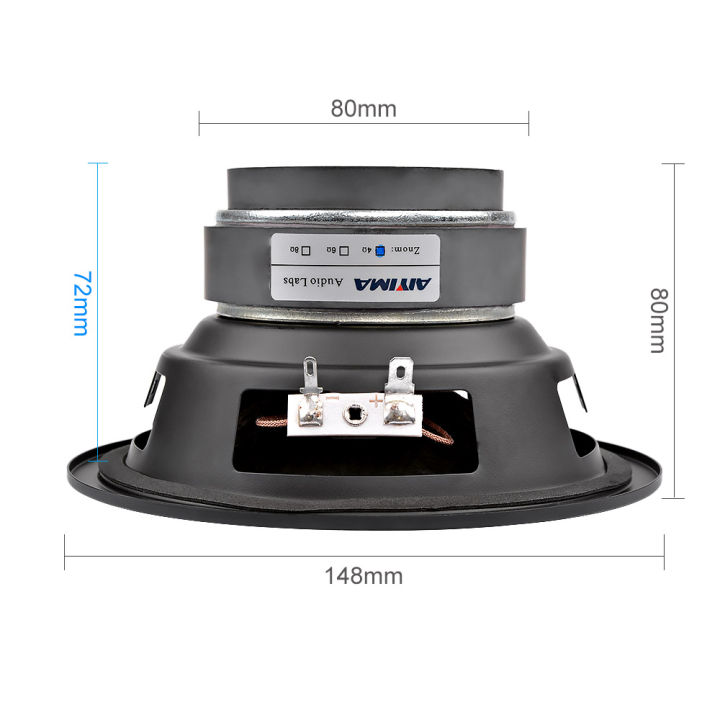 AIYIMA%201Pcs%205.25%20Inch%20100W%20Subwoofer%20Speaker%204%208%20Ohm%20Audio%20Speaker%20Super%20Bass%20HIFI%20Loudspeaker%20For%205.1%20Subwoofer%2066Hz-3.2KHz%20-%20Image%204