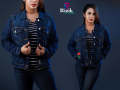 Dark Denim Jacket for Women Fashionable And Stylish. 