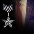 【Atoztide Store】Vintage Unisex Uniform Alloy Badge Fashion Jewelry. 