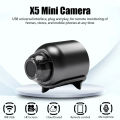 X5 Mini WiFi Camera Included Sound Detector App Control for Home Office Micro USB Baby Monitor Take Screenshots Record Videos_Prime Hut. 