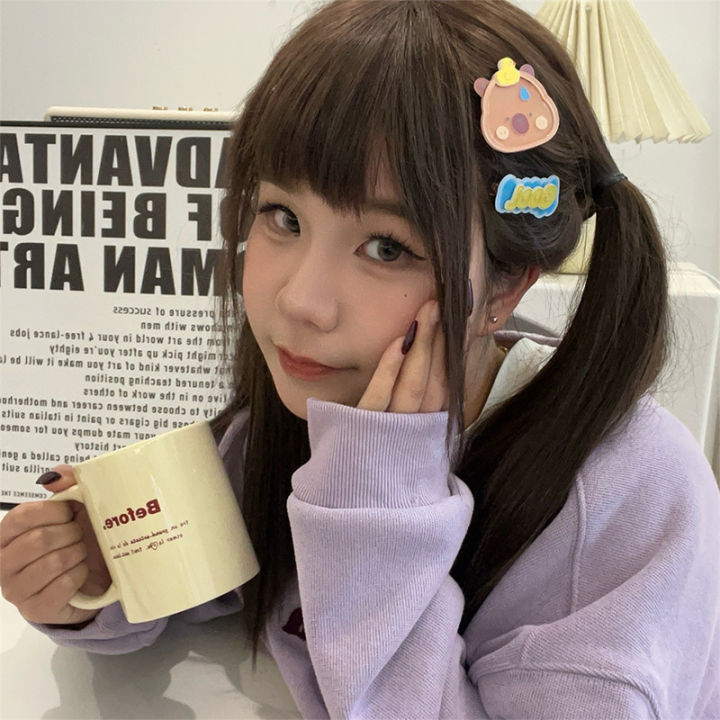 2Pcs%20Cute%20Animal%20Cartoon%20Hairpin%20For%20Women%20Girls%20Fashion%20Creative%20Capybara%20Hair%20Clip%20Bangs%20Hair%20Clip%20Hair%20Accessories%20Headwear%20-%20Image%205
