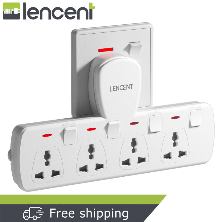 Lencent%204%20in%201%20Universal%20Plug%20Extension%20Wall%20Plug%20with%20Individual%20Switches,%204%20Outlets,%20Multi%20Plug%20Outlet,%20Power%20Plug%20Adapter,%20Multiple%20Socket%20Charger%20Extension%20for%20Home,%20Office,%20Travel%20-%20Image%202