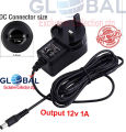 12V-1A Router Power Adapter - Multi Plug. 