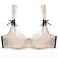 2022 Lace Plus Size ABCDE Cup Underwear Women Bras Three Quarter Top Ultra Thin Thick BH Push Up Female Lingerie. 