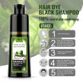 Fast Black Hair Dye Shampoo 500ml 250ml Natural Plant Essence Hair Dye Cream For Men Women Cover Gray White Hair Color Shampoo. 