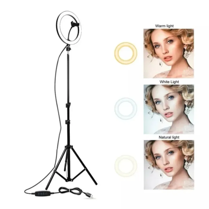Tripod%20Stand%20Ring%20Light%20Studio%20SET%20for%20Youtuber/Facebook%20live%20Video%20WITH%206%20MONTH%20WARRANTY%20-%20Image%204