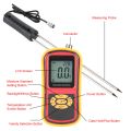 LCD Moisture Meter GM640 Portable Digital Grain Temperature for Wheat Rice Corn Bean. 