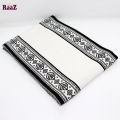 Black And White 2 in 1 design Winter Woolen Scarf, Soft Muffler Stylish Fashion Scarf For Men And Women.