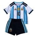 Argentina FIFA World Cup 2026 Official Premium Quality Home kits For Kids Jersey (Full Set). 