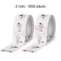 2rolls Match Man Stickers Cartoon Cute Creative Label Round Stickers Children's Journal Diary Sealing Stickers Gift Sticker.