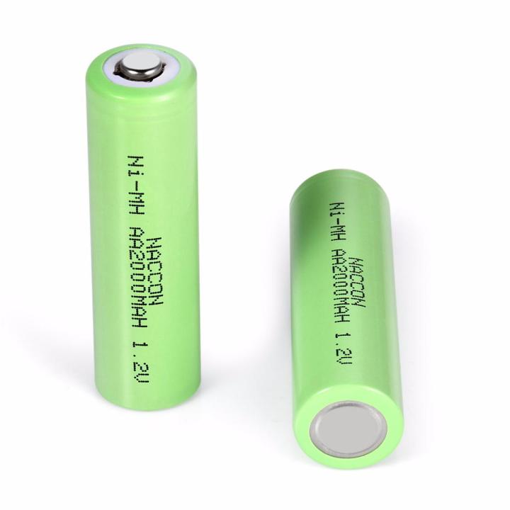 Ni-MH Rechargeable Battery of Size AA 2000mAh 1.2V 2 pcs