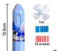 Electric Eraser With Fan Kawaii Kuromi Mymelody Novel Erasers Prize Students The Pencil Eraser Unique School Gifts. 