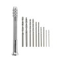 11Pcs Hand Twist Drill Set 0.5-2.0mm Woodworking Hand Punch Tool Hardware Clock Maintenance Kit Durable Easy Install. 