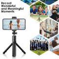Bluetooth Selfie Stick with LED Tripod R1S Extendable Monopod Removable Mini Universal Remote 360 Adjustable Head Stand. 