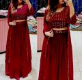 Georgette Embroidery Ready Made Party Koti Lehanga for Women.রেডিমেড  এমব্রয়ডারি   লেহেঙ্গা. 