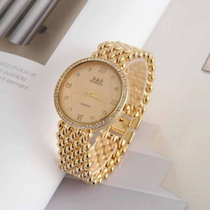 Stainless Steel Simple Quartz Female Watch Lady Clock Ladies Fashion Casual Quartz by Top 10 Mart