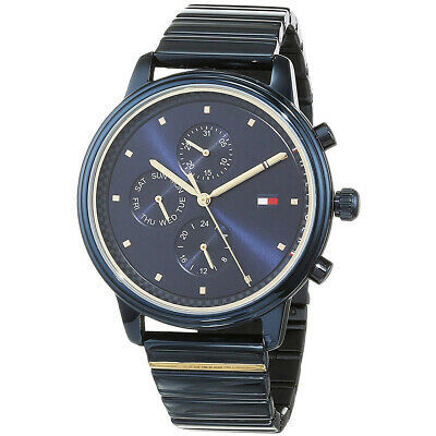 TOMMY HILFIGER 1781893 Royal Blue Stainless Steel Chronograph Watch For ...