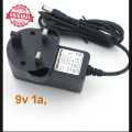 9v 1Ah Dc Power Adapter Charger 3 Pin Plug 9 Volt 600 mAh. 