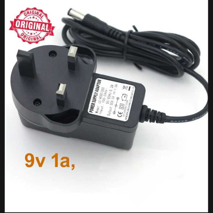 9v%201Ah%20Dc%20Power%20Adapter%20Charger%203%20Pin%20Plug%209%20Volt%20600%20mAh%20-%20Image%202