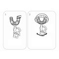 UGURAT Toddlers Cute Handheld Spaceman Cartoon 360 Degree U-shape Baby Toothbrush Children Silicone Toothbrush Oral Care Teeth Cleaner.