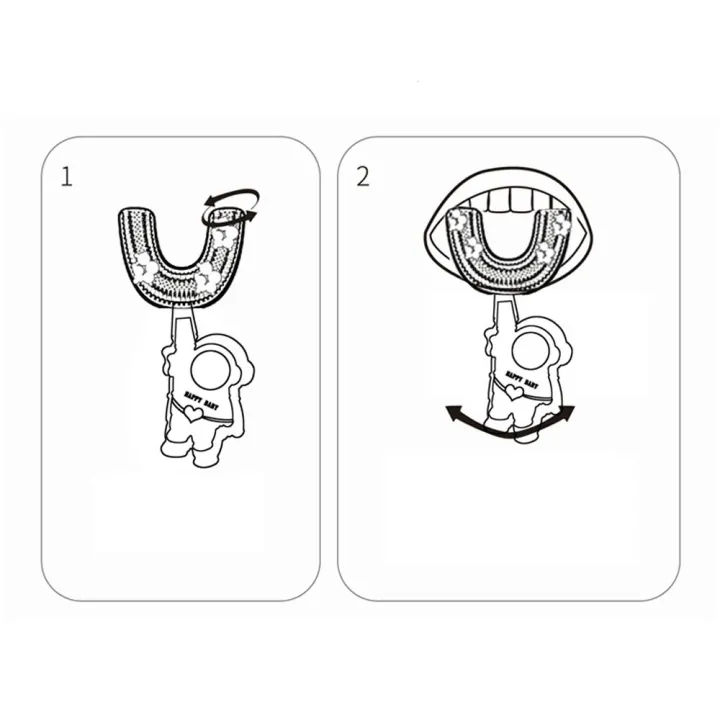 UGURAT%20Toddlers%20Cute%20Handheld%20Spaceman%20Cartoon%20360%20Degree%20U-shape%20Baby%20Toothbrush%20Children%20Silicone%20Toothbrush%20Oral%20Care%20Teeth%20Cleaner%20-%20Image%205