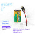 9V Battery With Connector. 