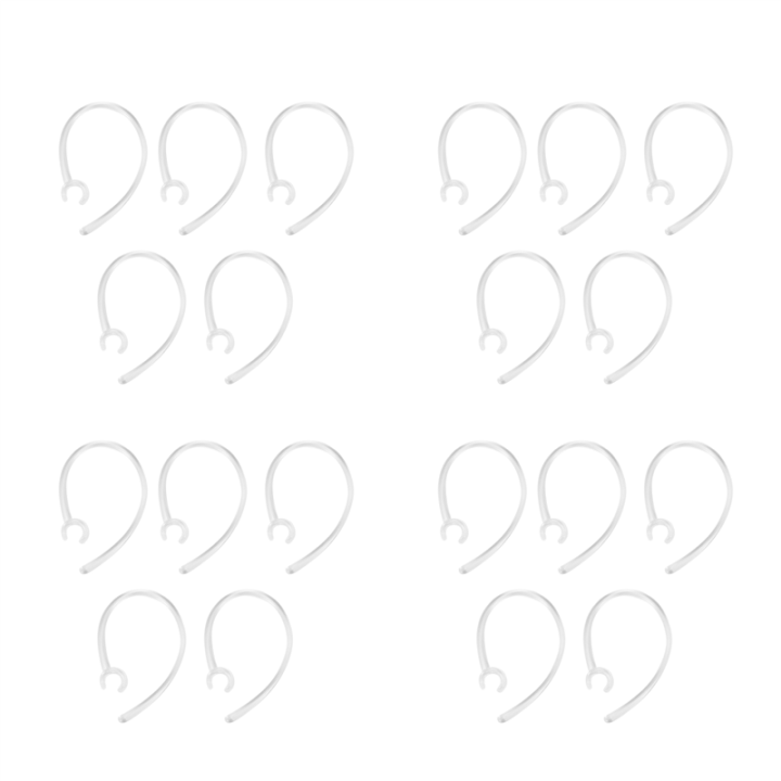 20X Universal Small Clamp Bluetooth Ear Hook Loop Clip Replacement Clear