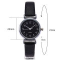 Simple Women Small Round Dial Arabic Numbers Analog Quartz Wrist Watch Gift.