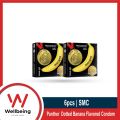 Panther - Dotted Banana Flavored Condom - Combo Pack - 2 Packs - 3x2=6pcs. 